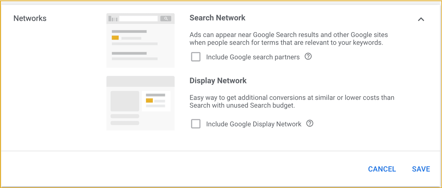 Google Ads Tips - Search Networks Settings